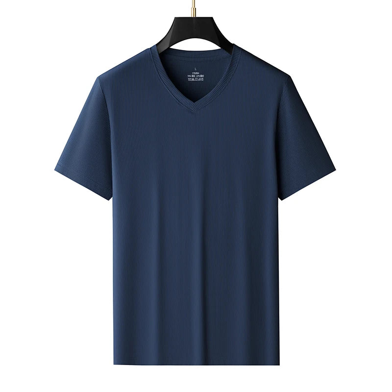 Plus Size 9xl 150kg T-Shirts Men Oversized Short Sleeve Tshirts 2025 Summer Quick Dry Men's T-Shirt Large Tee Tops 6xl 7xl 8xl