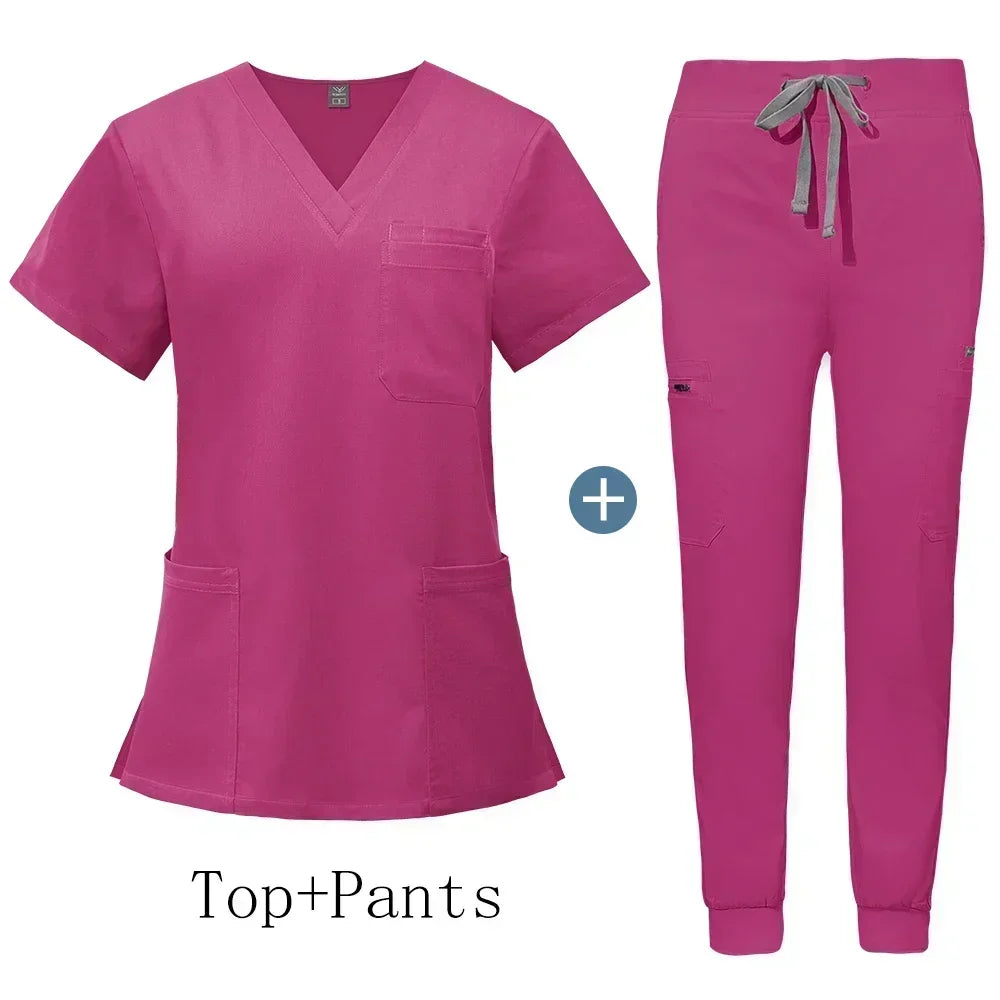 Wholesale Uniforms Doctor Nurse Work Wear Women Men Hot Sales Surgical Gowns Healthcare Nursing Articles High-quality Scrub Sets