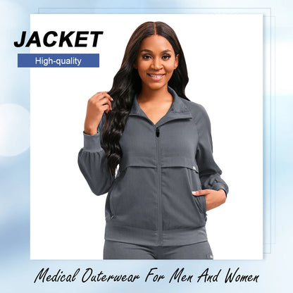 Wholesale Price Medical Scrub Uniform Jacket Women Men Dental Scrub Healthcare Uniform Beauty Salon Manicurist Cleaning Wear New