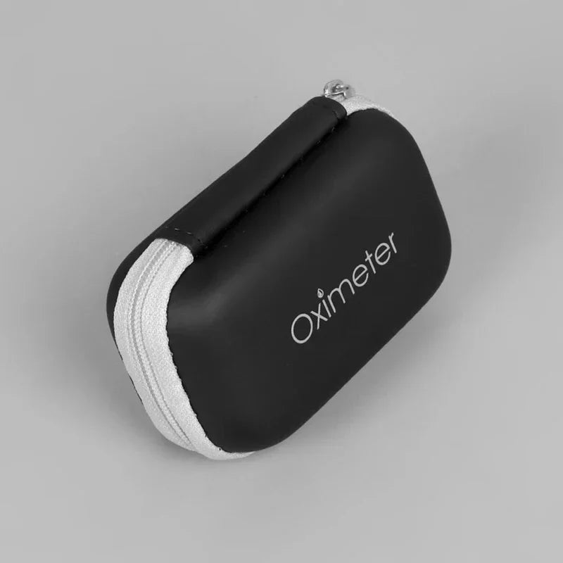 Rechargeable Fingertip Pulse Oximeter Medical Oximeter Strap Lanyard Blood Oxygen Saturation Monitor Digital LED Display Child