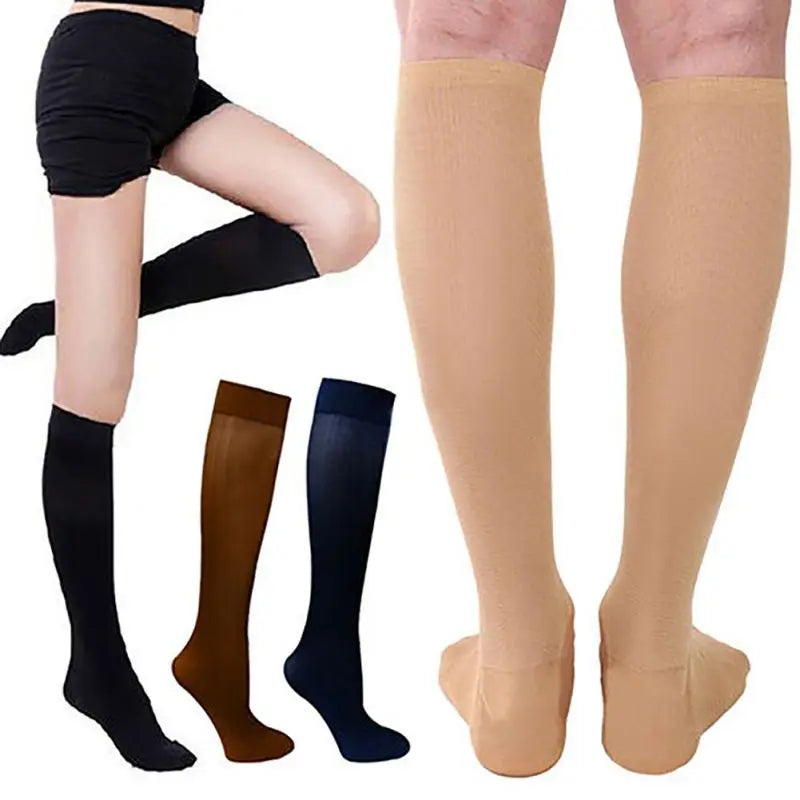 Compression Socks Men Running Sport Socks Knee High 30mmHg Medical Edema Varicose Veins Women Compression Stocking
