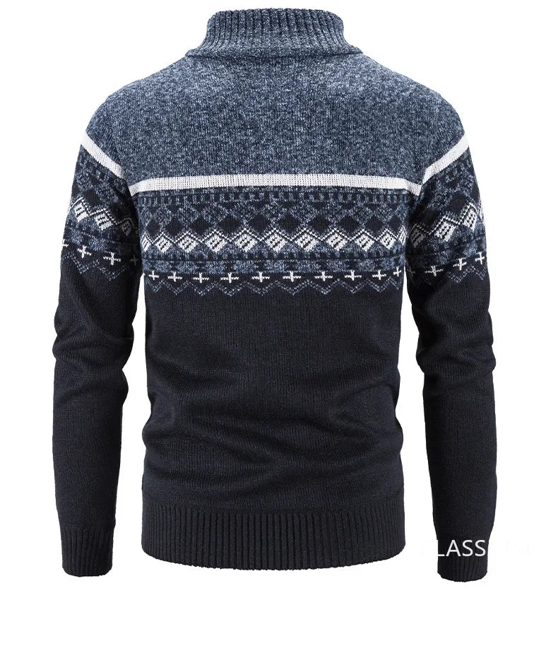New Winter Men Cardigans Sweatercoats High Quality Male Thicker Warm Casual Cardigans Slim Fit Stand-up Collar Sweaters Size 3XL