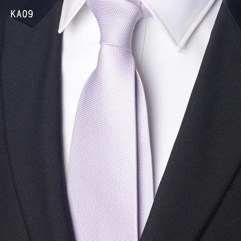 High Quality Handcrafted 9cm Wide Edition Cravat Blue Light Gray Striped Tie For Men's Business Attire Suit Commuting Necktie