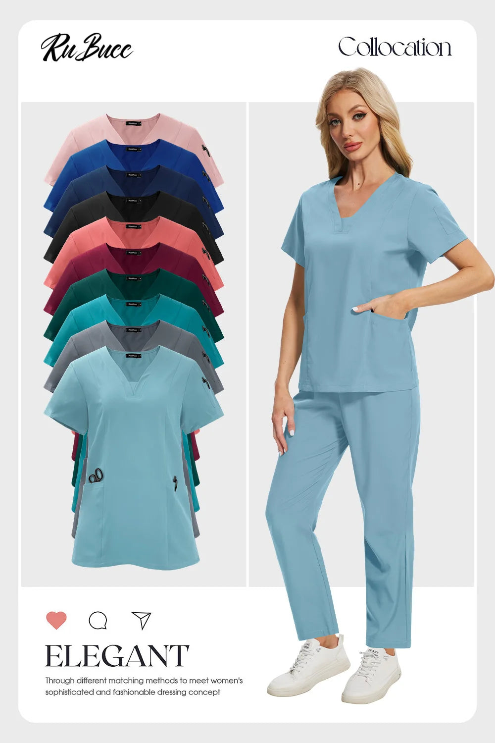 Pet Grooming Institutions Scrub Set Unisex V-Neck Beauty Salon Work Clothes Spa Uniforms Dentistry Surgical Scrub Tops Pants Set
