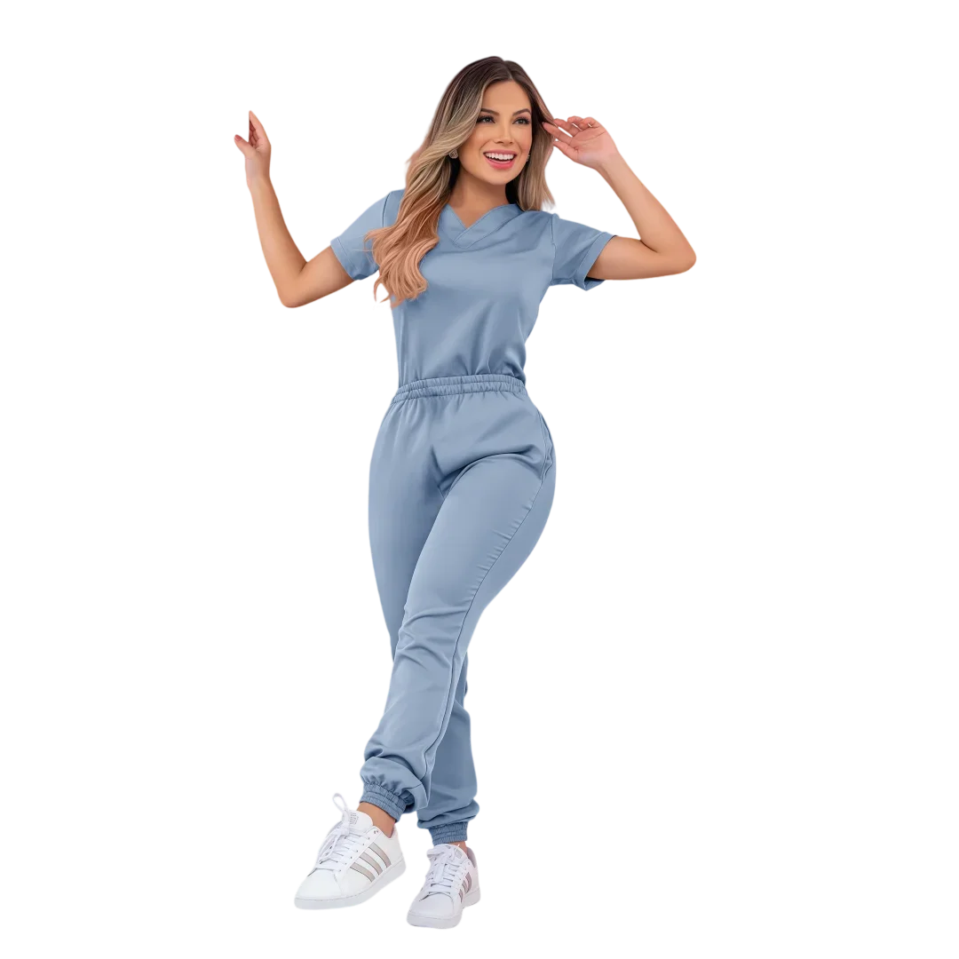 High Quality Scrubs Doctor Medical Center Uniform Comfortable Staff Scrub Suit Ladies Beauty Spa Salon Tunic Top+Pants Workwear