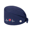 Solid color scrubs caps with button Pet Grooming Agency Work Scrubs Beauty Work Hats Lab nursing scrubs cap gorro enfermera