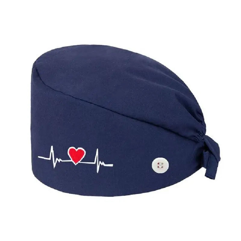 Solid color scrubs caps with button Pet Grooming Agency Work Scrubs Beauty Work Hats Lab nursing scrubs cap gorro enfermera
