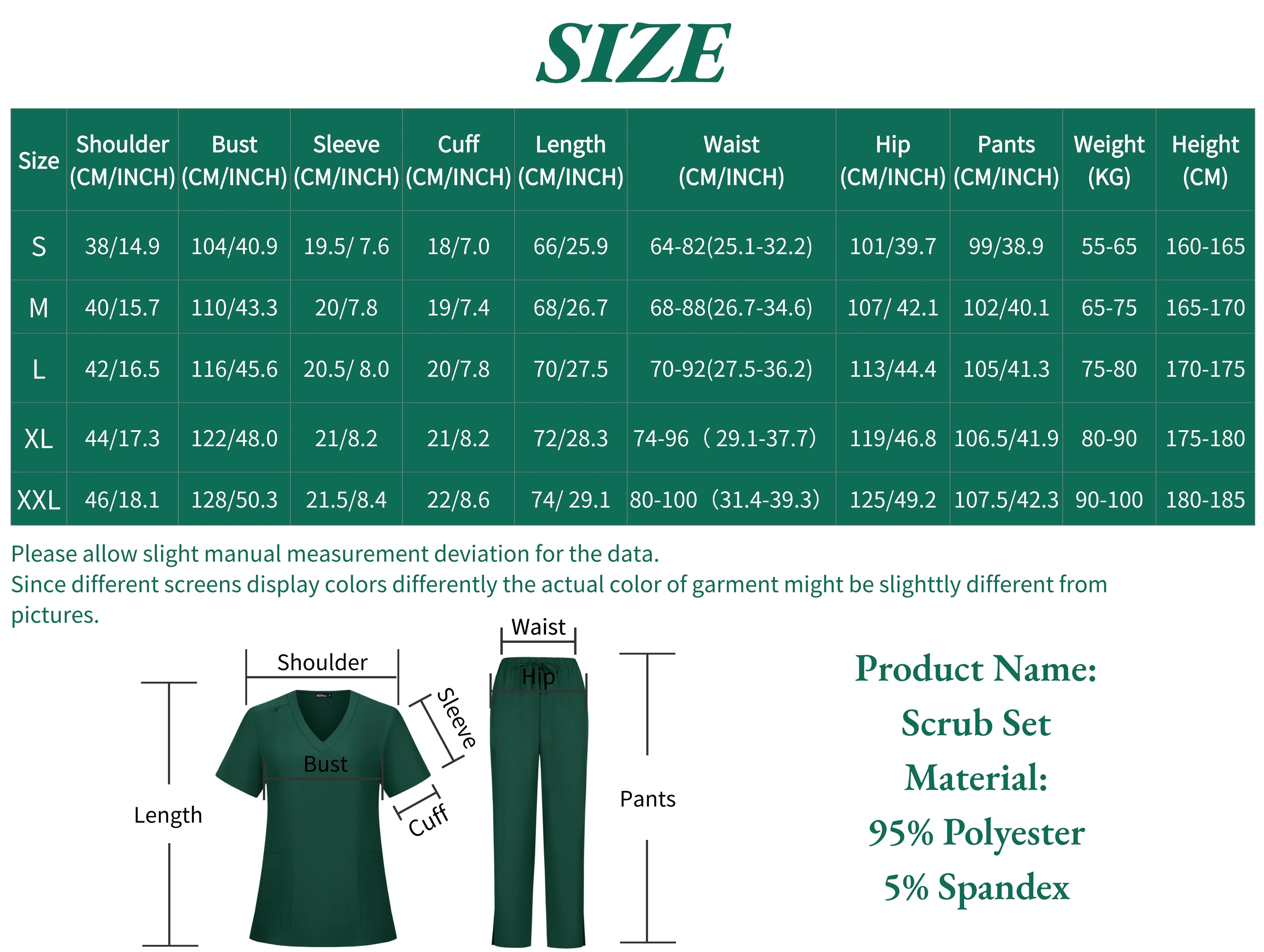 Nurse V-neck Scrubs Uniform Unisex Scrub Joggers Nurses Accessories Quick-drying Hospital Uniforms Nursing Articles Workwear Men