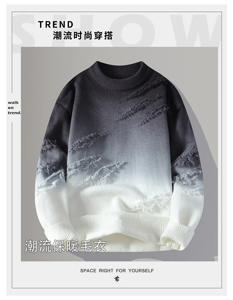 Winter Sweaters for male men thick O-neck sweater men Student youth sweaters autumn Men's wool Casual Knitwear Pullover