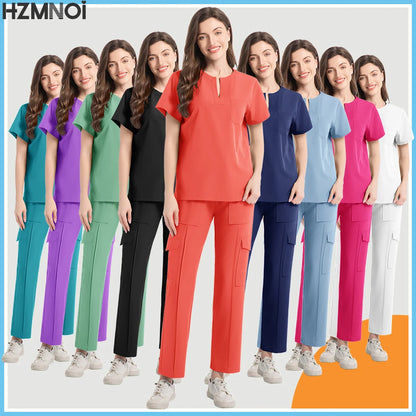 Women Scrubs Nurse Accessories Medical Uniform Unisex Slim Fit Comfort Clinical Women Operating Room Work Uniform Jogger Suit