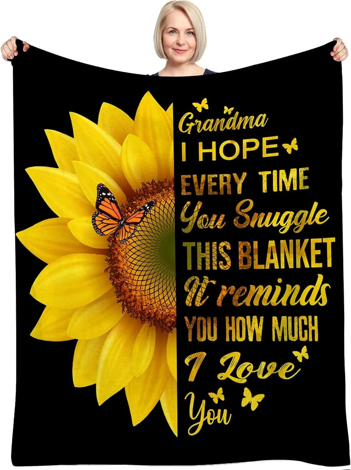 1PC Blanket Festival Gifts for Elder Mom Dad Grandpa Grandma idea Gifts Birthday gifts Warm soft Throw Nap Blankets Gift Season