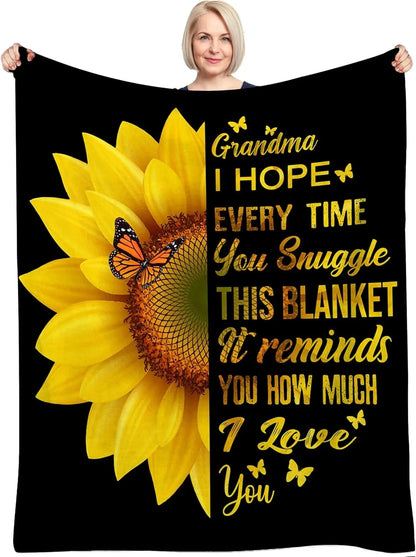 1PC Blanket Festival Gifts for Elder Mom Dad Grandpa Grandma idea Gifts Birthday gifts Warm soft Throw Nap Blankets Gift Season