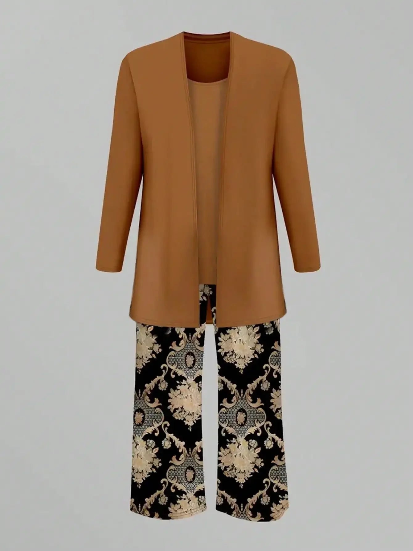 Plus Size  1XL-5XL Women's Fashionable Stylish Autumn Winter Slimming Age-Reducing Wide Slimming Women's Clothing Set