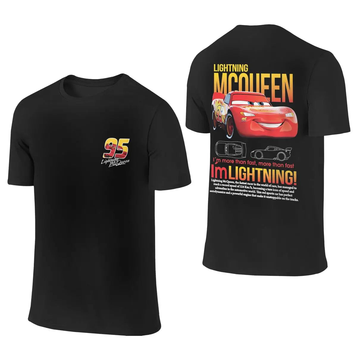 Romantic Lightning Mcqueen And Sally Matching T Shirt Outfits Double-Side Print Sally Mcqueen tshirt Tees for Couple Gifts