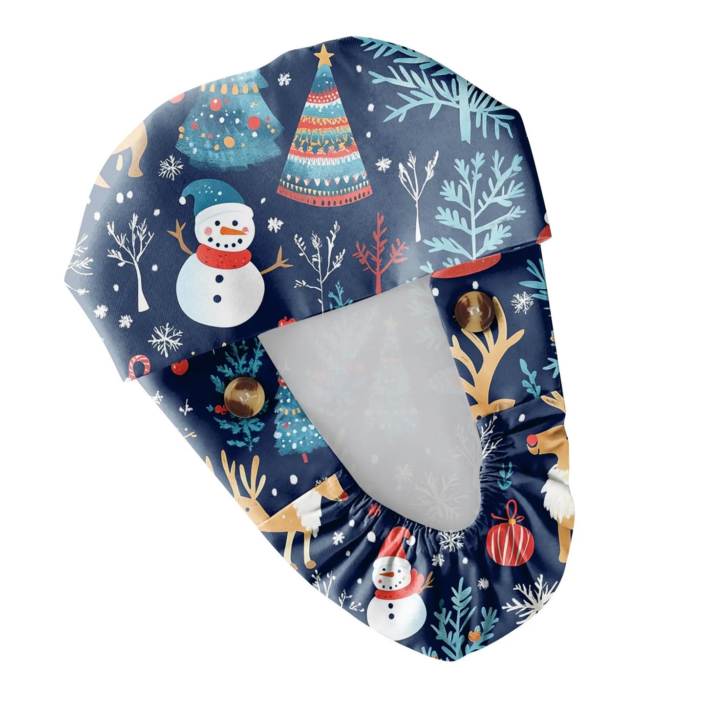 Christmas scrubs caps Pet shop hats Beauty Cleaning cap Wholesale prices cotton pet grooming nursing scrubs work cap