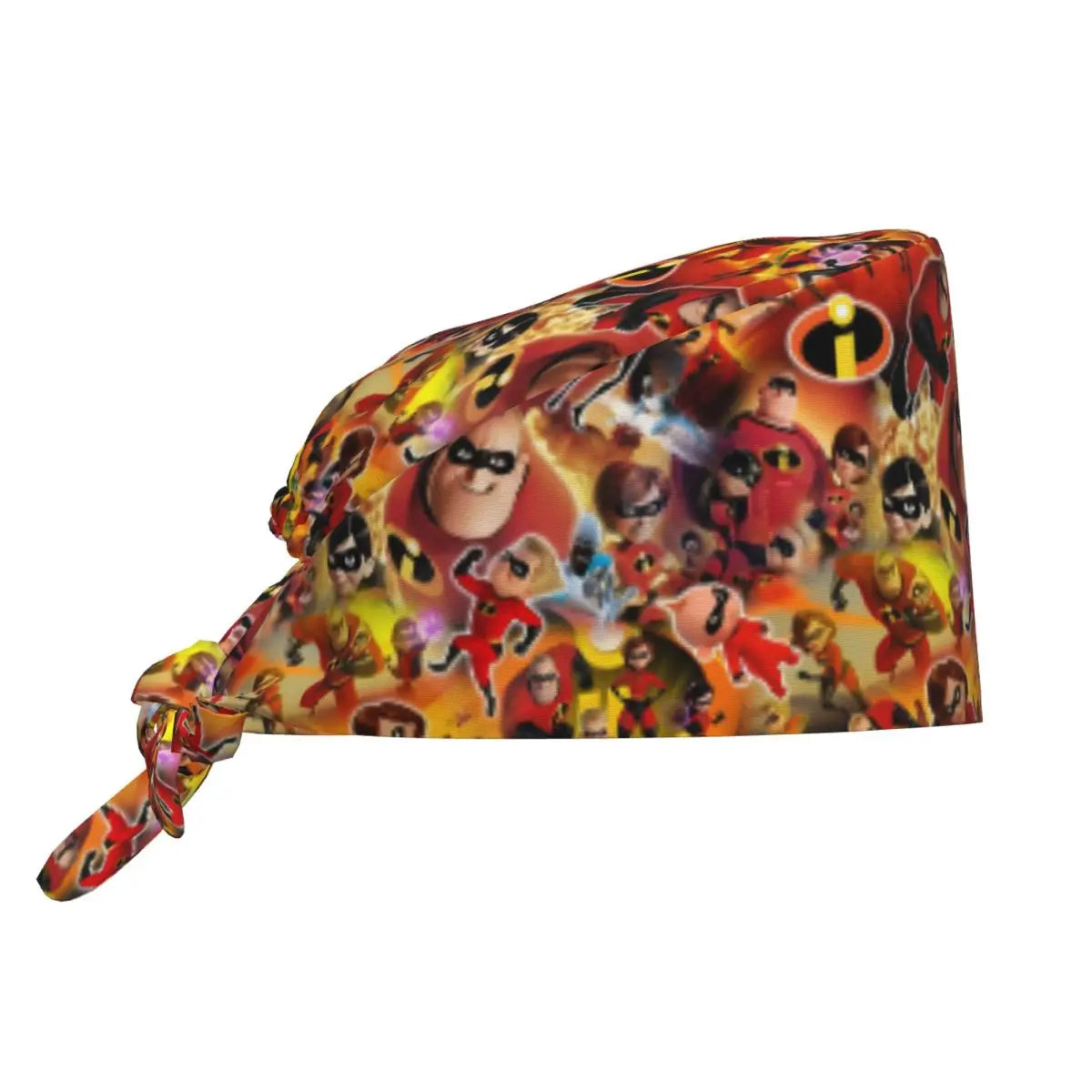 Custom The Incredibles Medical Staff Scrubs Hat Men Women Superhero Anime Doctor Nursing Surgical Cap Scrub Caps