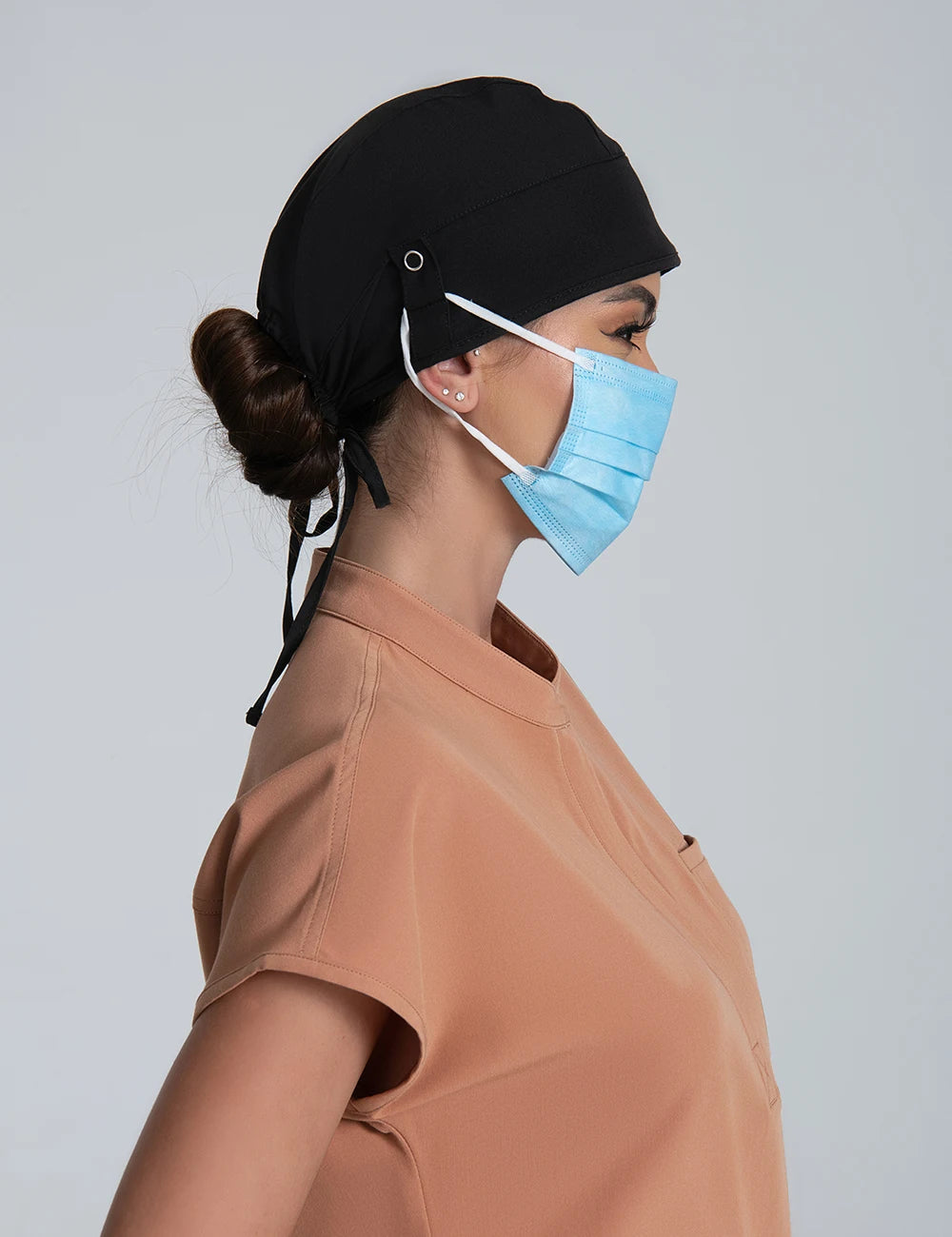 KUNGFU SCRUBS unisex scrubs cap sweat-absorbent surgical cap medical workcap nursing hats with elastic section