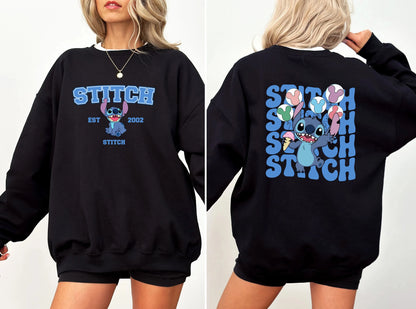 Stitch Est. 2002 Sweatshirt Stitch Sweatshirt Stitch Balloons Sweatshirt Stitch Snacks Sweatshirt Hoodie Stitch Lover
