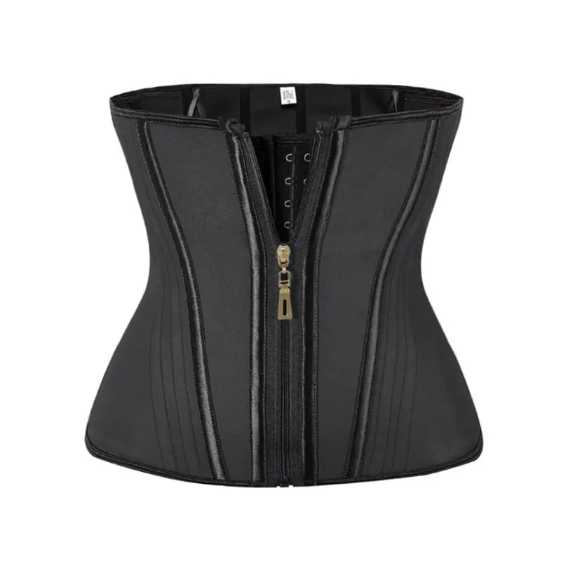 Fajas Colombianas Latex Waist Trainer Double Compression BBL Shaper Tummy Control Slimming Sheath Flat Belly 13 Steel Bones Belt