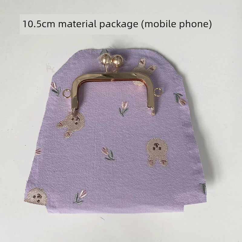 Machine Embroidery Extended Mobile Phone Bag Fabric