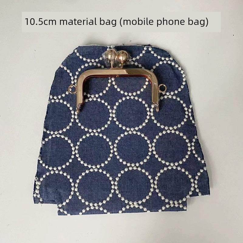 Machine Embroidery Extended Mobile Phone Bag Fabric