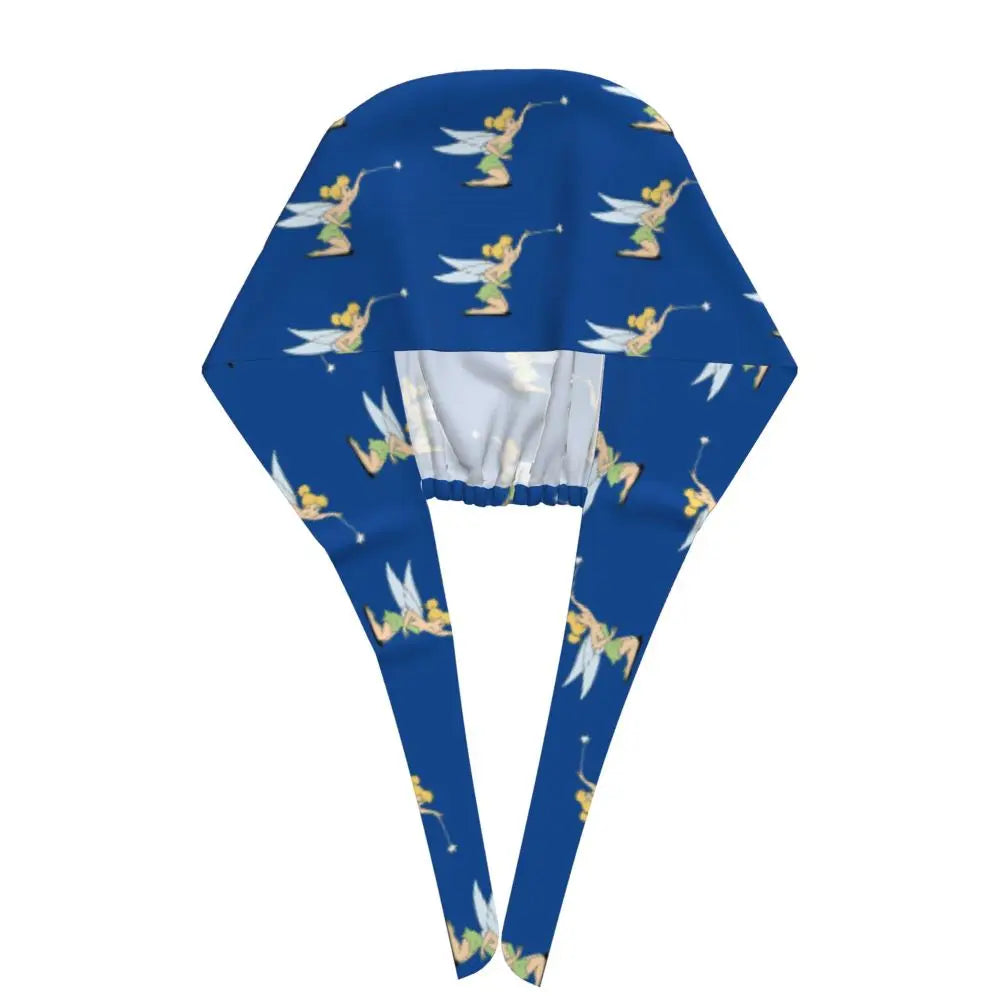 Custom Tinker Bell Breathable Nursing Work Cap Surgical Scrub Caps Unisex Nurse Medical Cap Cartoons Scrubs Hat Medical Surgical