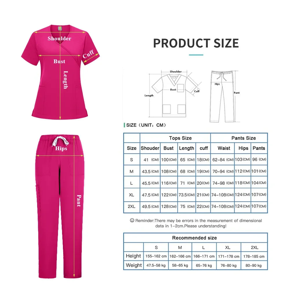 High-quality Scrubs Woman Beauty SPA Uniform Pet Clinical Store Veterinary Dentistry Work Clothes Set Medical Nurse Doctor Suits
