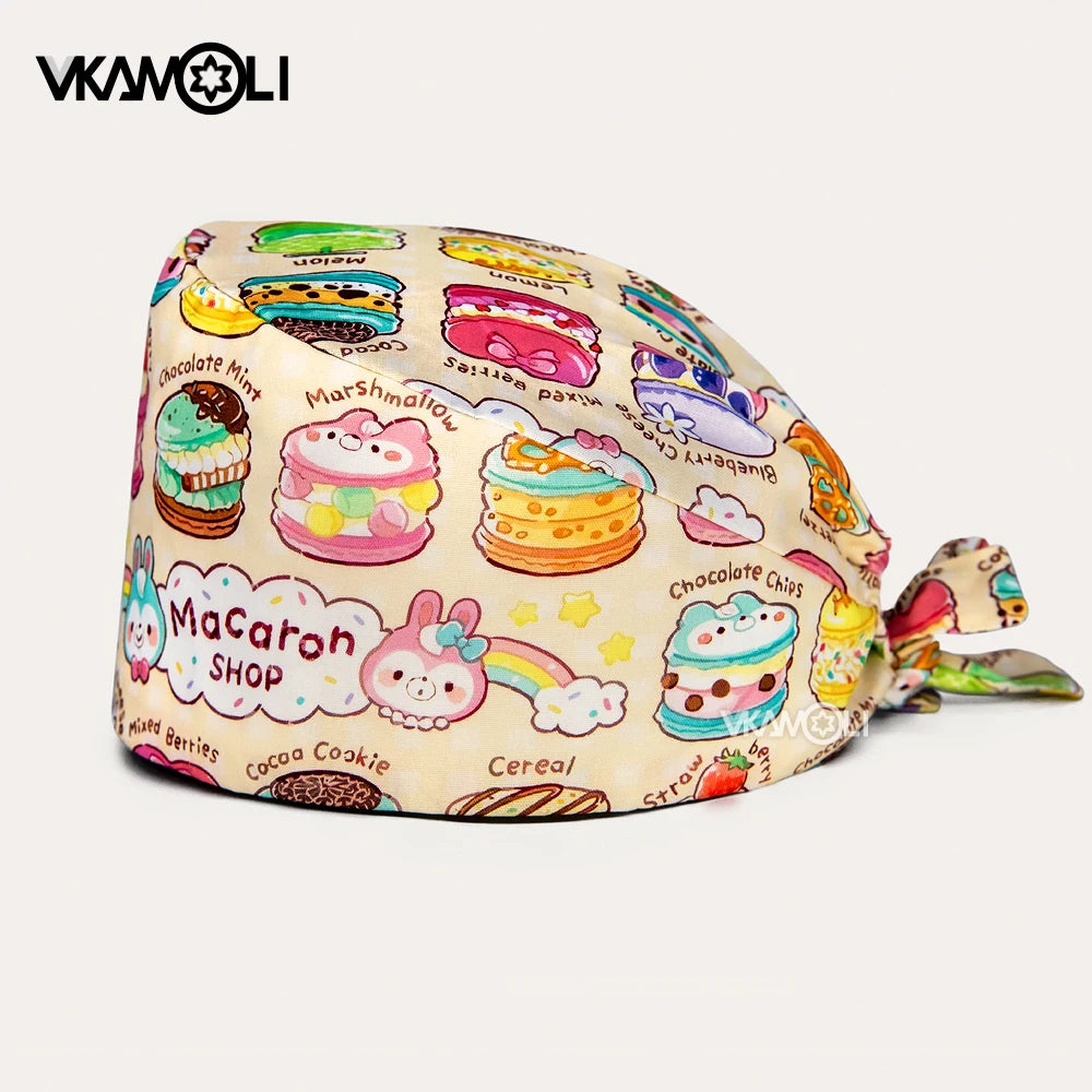 Fashionable and functional nurse accessories High-quality surgical caps for women and man in the medical field scrub cap