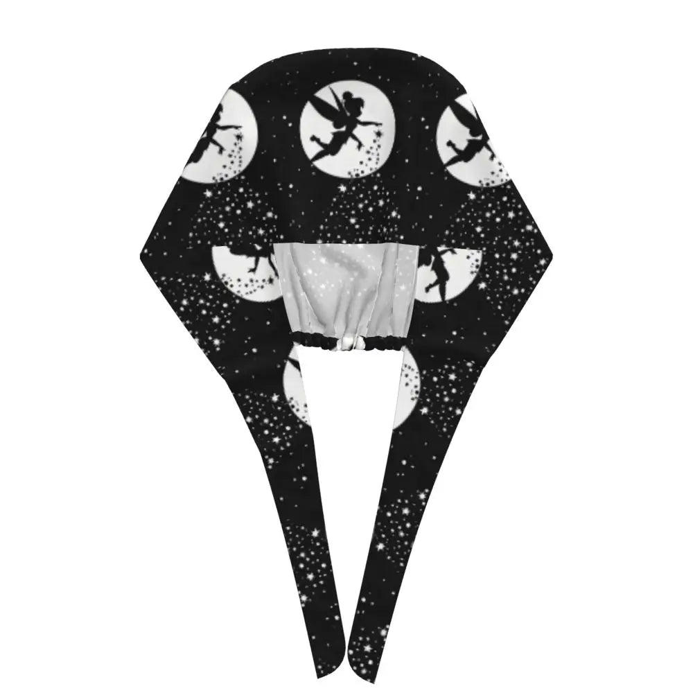 Custom Tinker Bell Breathable Nursing Work Cap Surgical Scrub Caps Unisex Nurse Medical Cap Cartoons Scrubs Hat Medical Surgical