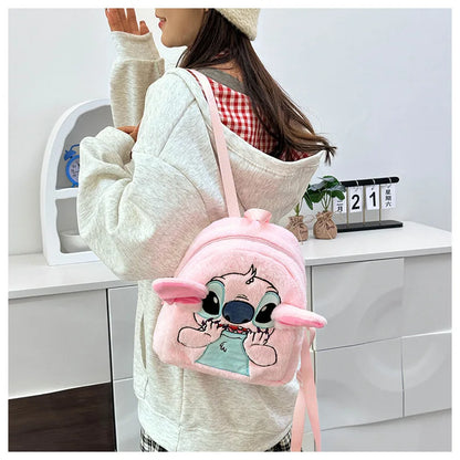 Stitch Backpack  Japanese Blue Funny Cartoon Large-Capacity Student Backpack Kindergarten Bag Kawaii Backpack