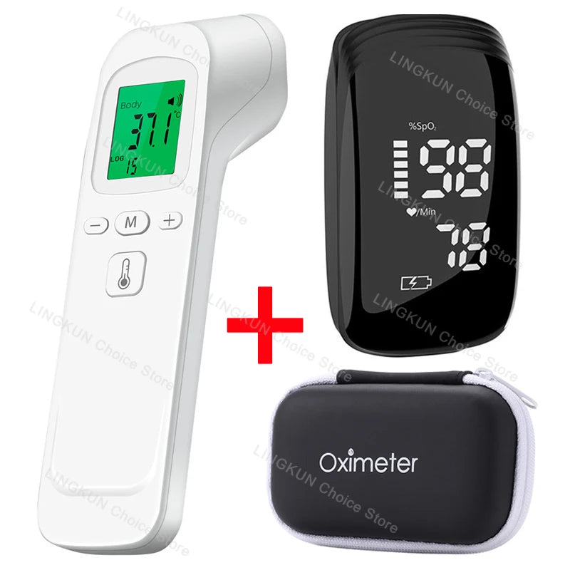 Medcial Portable Fingertip Pulse Oximeter Monitor Blood Oxygen Saturation Meter Pulse Oximeter Home Oximeter USB Rechargeale