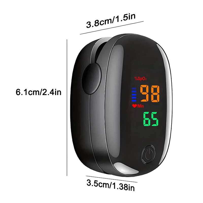 Portable Medical Thermometer & Oximeter Set | Non-Contact Ear IR Thermometer for Child Adult Body Temperature & Blood Oxygen Mon