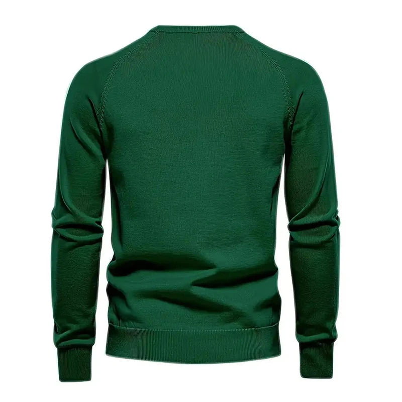 Winter High Quality Men sweater concise style knit men pullover knitwear winter crew neck knitted cotton sweater men