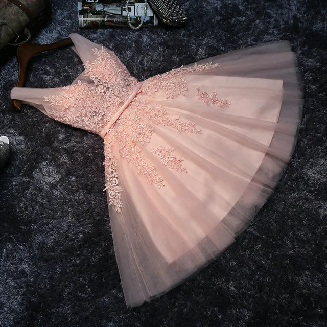 Hot Selling A-line Lace Wedding Dress Short Sleeve Appliques Princess Gown Dresses Party Prom Bridesmaid Dress Vestido De Noiva