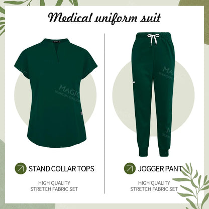 Scrubs Sets Pet Medical Uniforms Clothing Women Nurse Costume Spa Uniforms Surgery Suit Nurse Accessories Doctor Scrubs Workwear