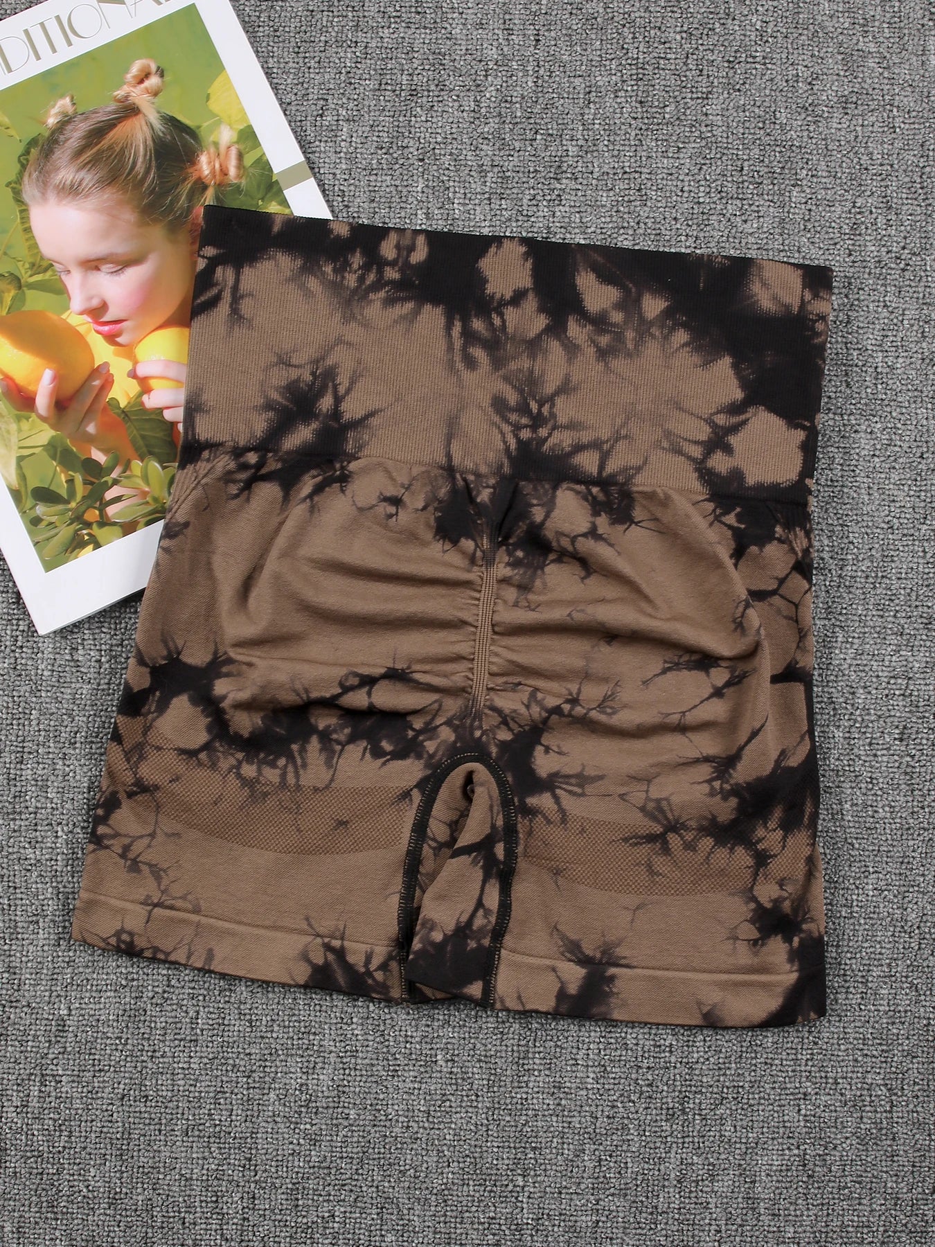 Tie Dye Summer Shorts Woman Fitness Seamless High Waist Sport Shorts Running Outdoors Skinny Shorts Activewear Running Outdoors