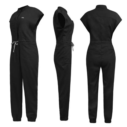 Wholesale Medical Apparel Scrub Uniform Women Short Sleeved Scrubs Jumpsuit Medical Hospital Clothing Scrub Uniforms with Pocket