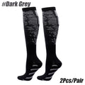 1Pair Compression Socks for Men Women 15-20 mmHg Medical Support for Running Nurses Flight Pregnancy Circulation Athletic Socks