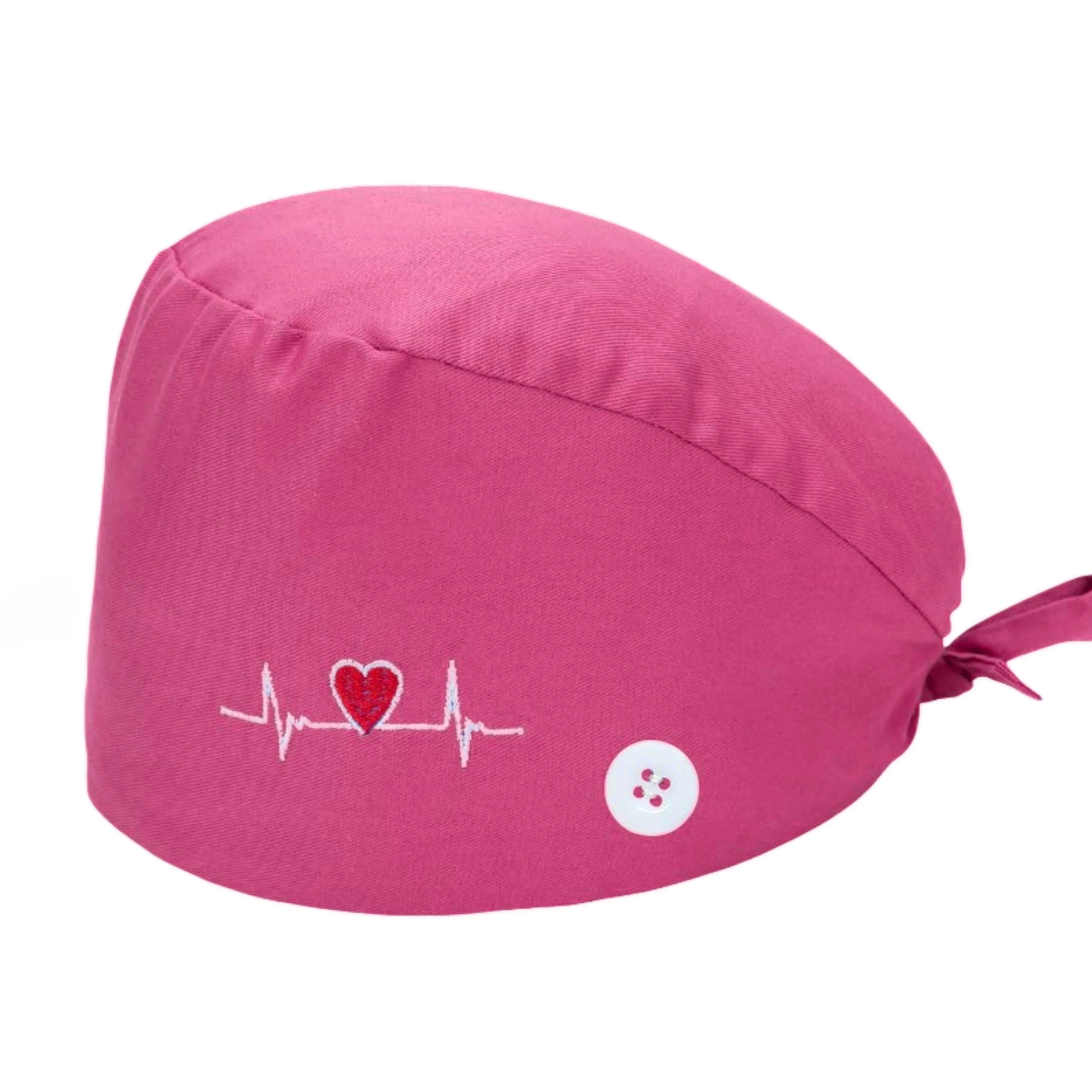 Solid color scrub cap with button pet grooming working Caps surgical cap Lab work hat womens Scrub hats nurse accessories