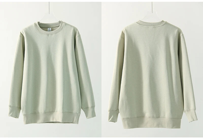 Winter Fleece Sweatshirts For Women Oversized Top Warm Pullovers Black Loose O Neck White Thick Velvet Sweatshirt Women Warm