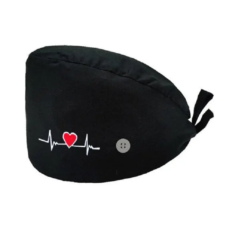 Solid color scrubs caps with button Pet Grooming Agency Work Scrubs Beauty Work Hats Lab nursing scrubs cap gorro enfermera