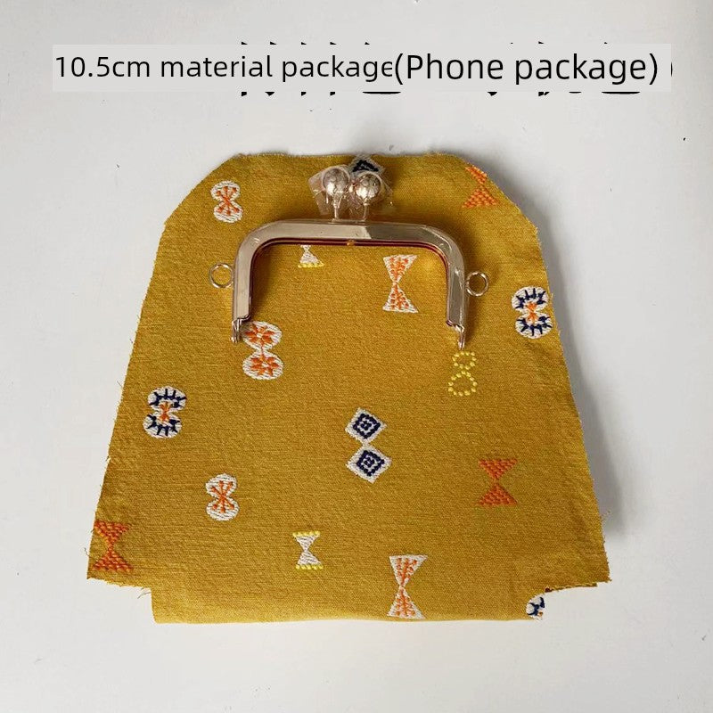 Machine Embroidery Extended Mobile Phone Bag Fabric