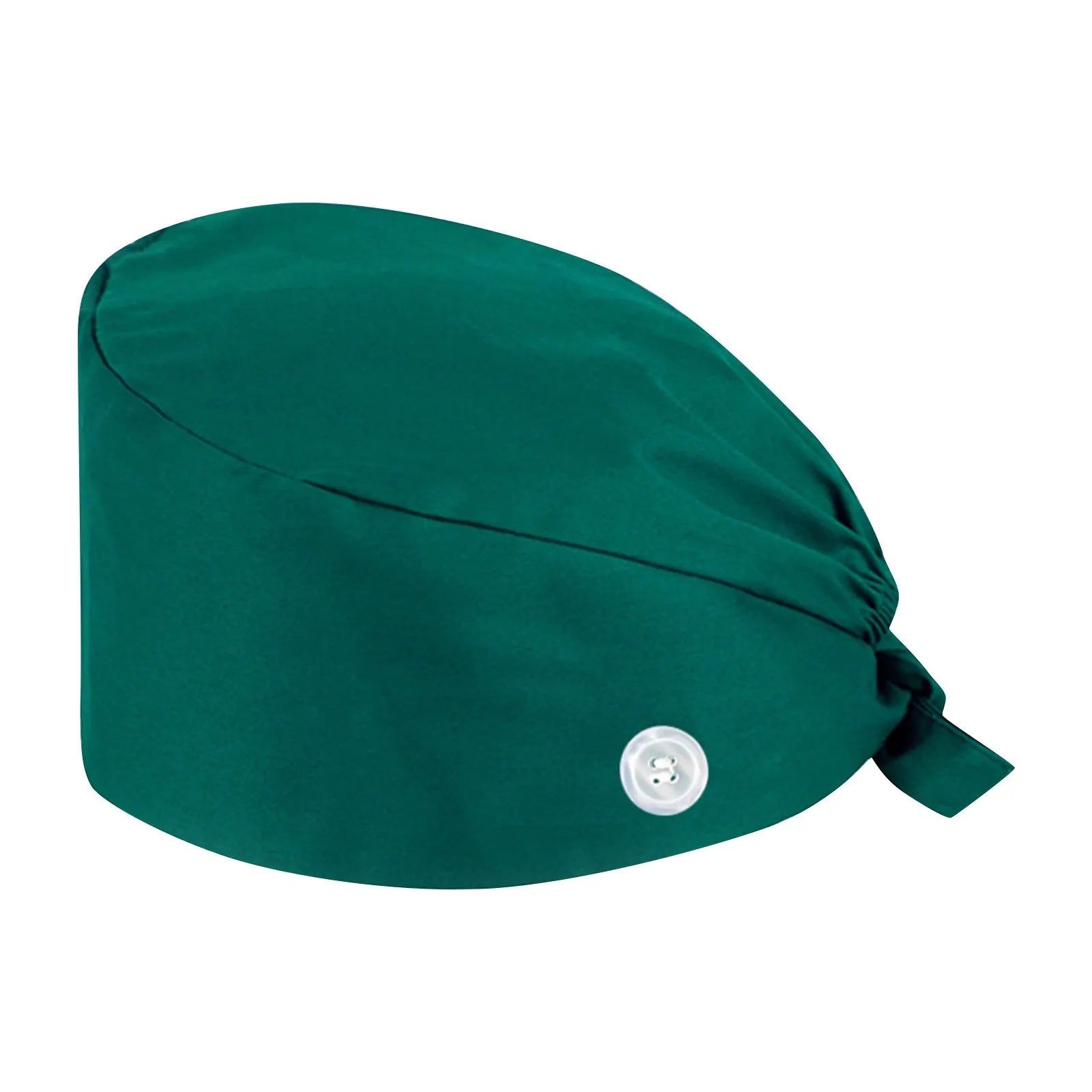 Fashion Solid Scrubs Hat Casual Unisex Scrub Cap With Button Medical Surgical Cap Hospital Beauty Store Uniform Accessories