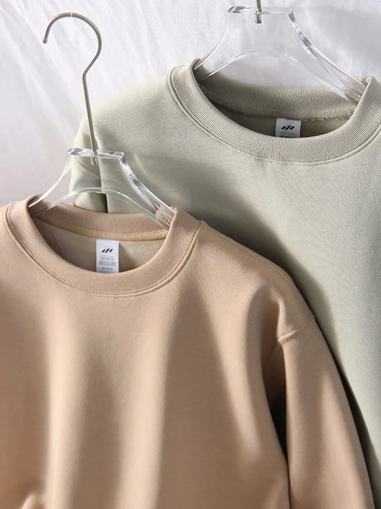 Winter Fleece Sweatshirts For Women Oversized Top Warm Pullovers Black Loose O Neck White Thick Velvet Sweatshirt Women Warm