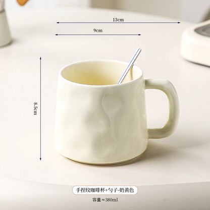 High-value Coffee Cups Large-capacity Mugs for Household Use, Afternoon Tea Cups, High-quality Coffee Special Cups, Lattes.