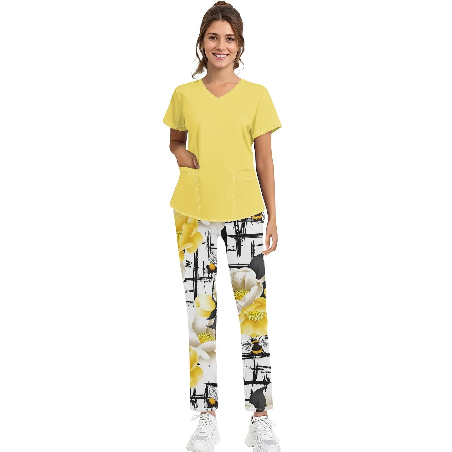 Unisex Medical Uniforms Men Women Nursing Clothes Beauty Costume Nurse Scrubs Sets Doctor Dentist Workwear Clinical Tops Pants