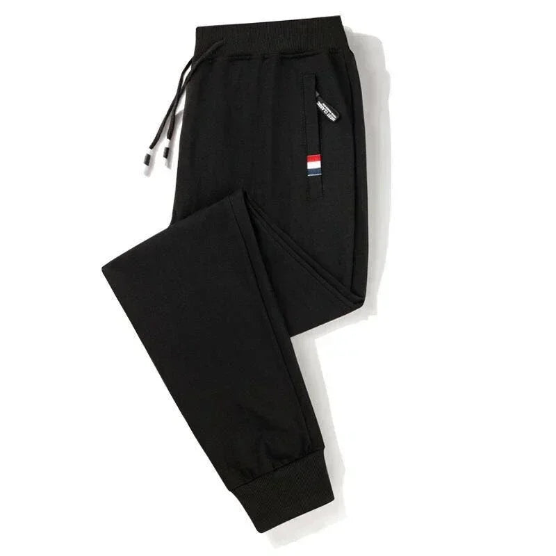 Spring Pants Men Fitness Sportswear Tracksuit Elastic Waist Sweatpants Cotton Trousers Loose Gyms Jogger Track Pants Mens M- 8XL