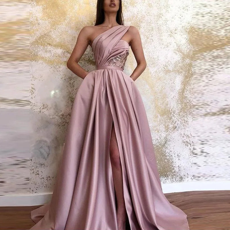 Fashion Sexy Sleeveless V Neck High Waist Halter Party Cocktail Maxi Dress Women Elegant Print Corset Evening Dress
