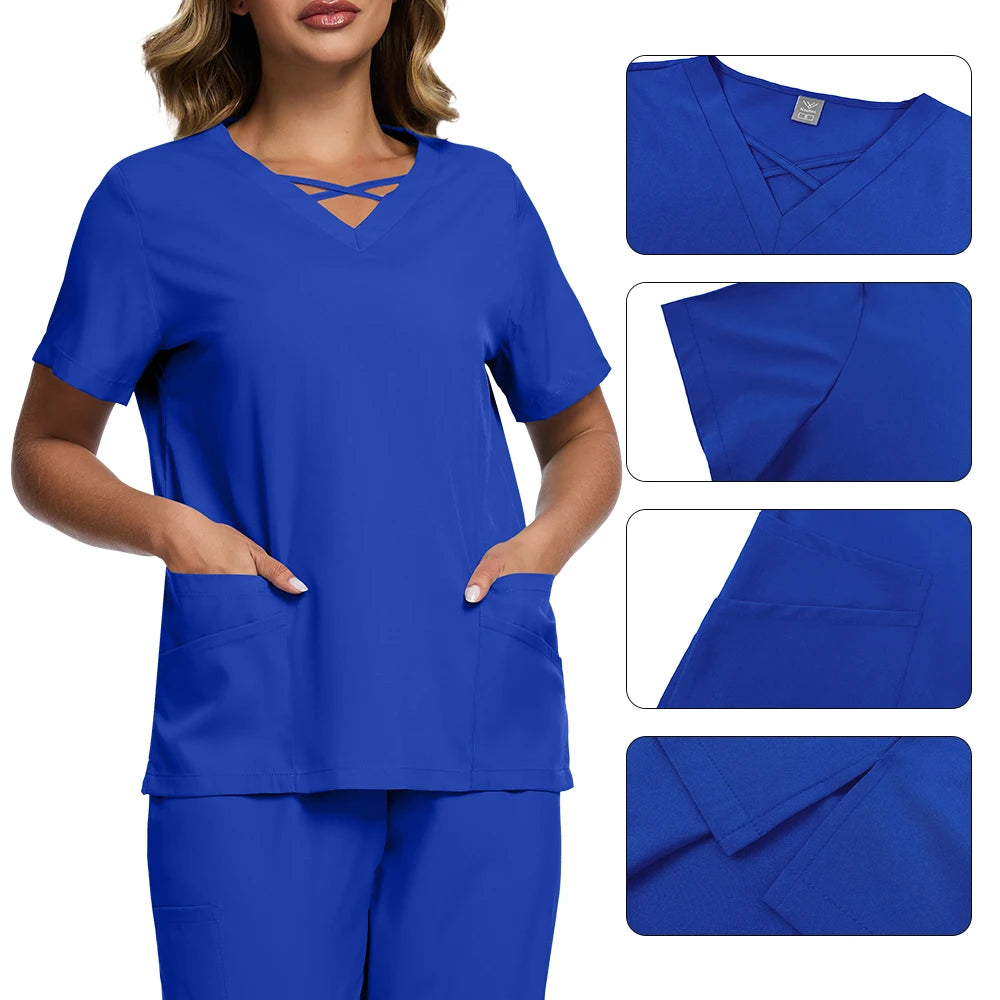 Quick Dry Operating Room Isolation Scrubs Set for Men and Women Elastic Brush Hand Workwear Special Use Clothing Factory Outlet