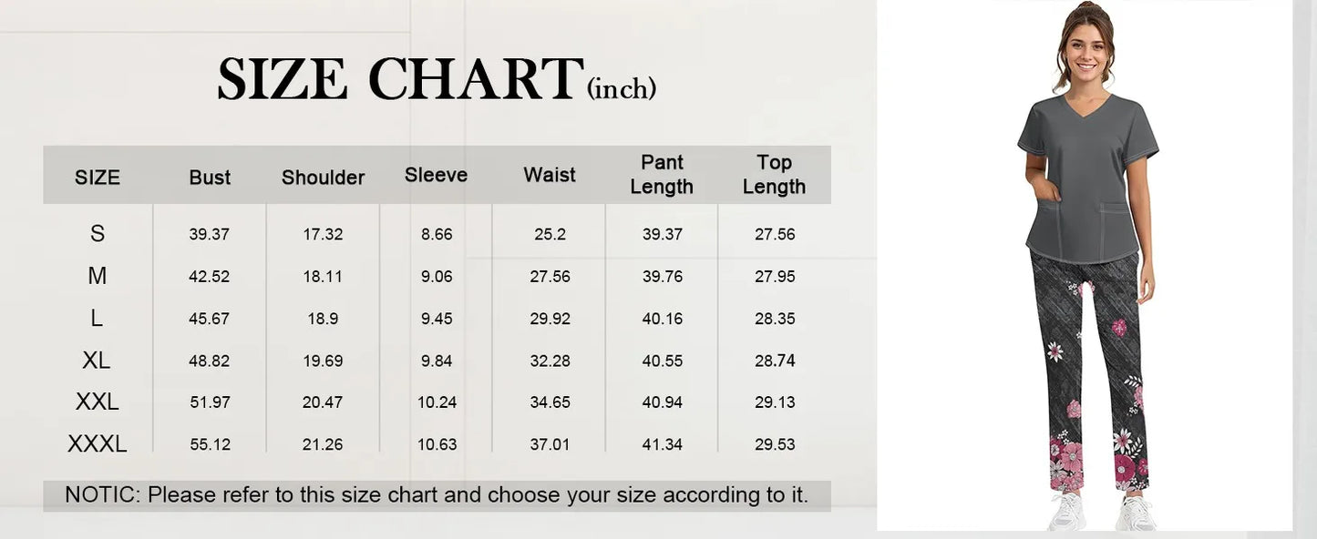 Unisex Medical Uniforms Men Women Nursing Clothes Beauty Costume Nurse Scrubs Sets Doctor Dentist Workwear Clinical Tops Pants